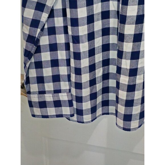 Sun + Stone Long Sleeve Casual/Dress Button Shirt - Blue White - Size- XL - Picture 12 of 13